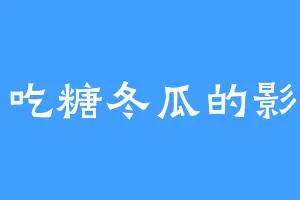 爱吃糖冬瓜的影月