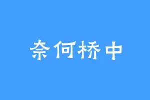 奈何桥中