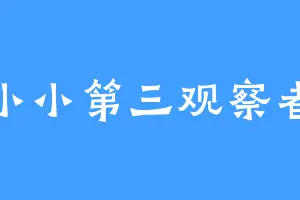 小小第三观察者