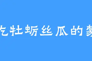 爱吃牡蛎丝瓜的蒙特