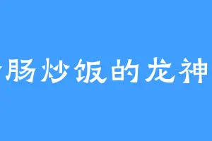吃烤肠炒饭的龙神之母