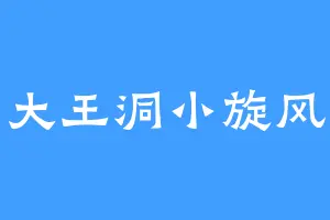 大王洞小旋风