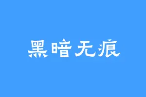 黑暗无痕