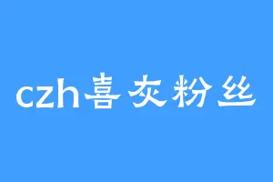 czh喜灰粉丝