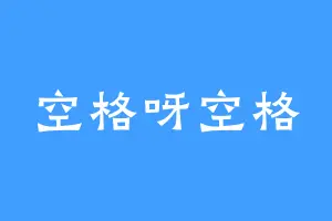 空格呀空格