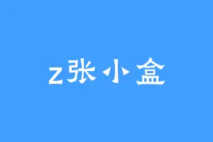 z张小盒