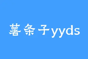 薯条子yyds