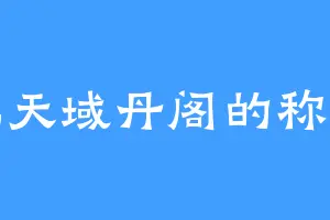 北天域丹阁的称心