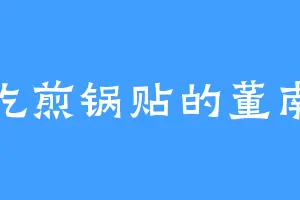爱吃煎锅贴的董南华