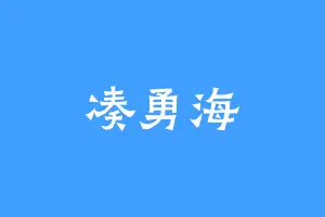 凑勇海
