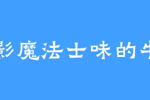 灯影魔法士味的牛肉