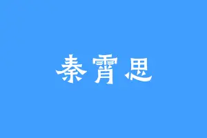 秦霄思