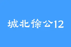 城北徐公12