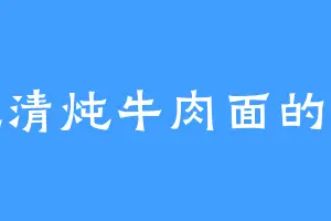 爱吃清炖牛肉面的田某